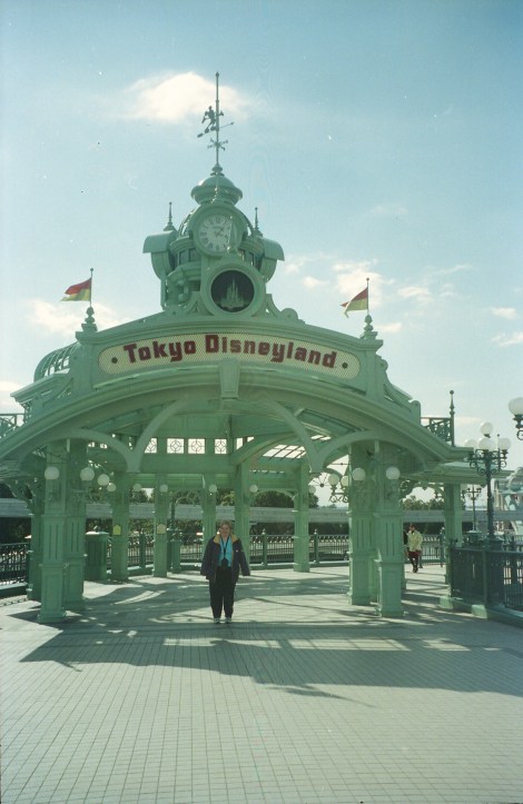 Outside the entrance Tokyo Disneyland - 15 February 2001