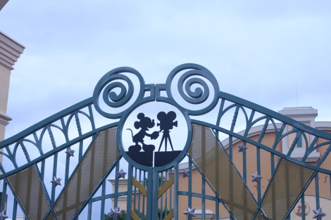 Entrance gate to Walt Disney Studios Paris